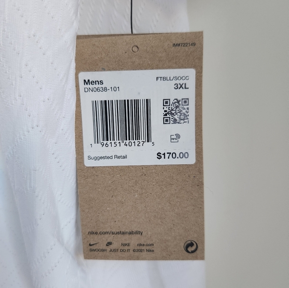 Nike Team USA 22-23 Home Authentic Soccer Jersey Size 3XL  ⚽️  NEW.. DN0638-101 - Picture 8 of 11